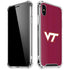 Virginia Tech Maroon iPhone XS Max Clear Case